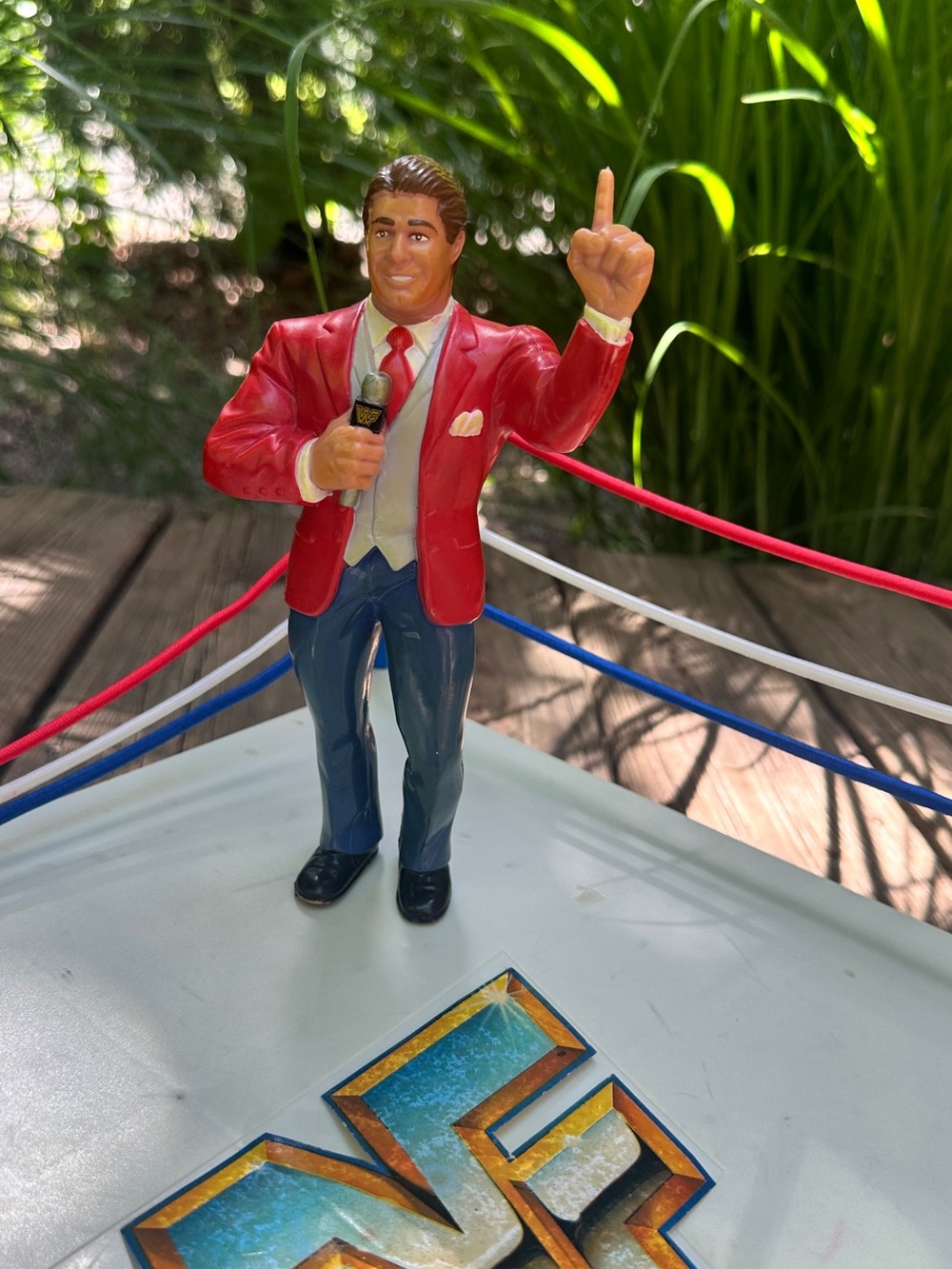 Vintage 1987 LJN WWF WWE Vince McMahon Wrestling Action Figure